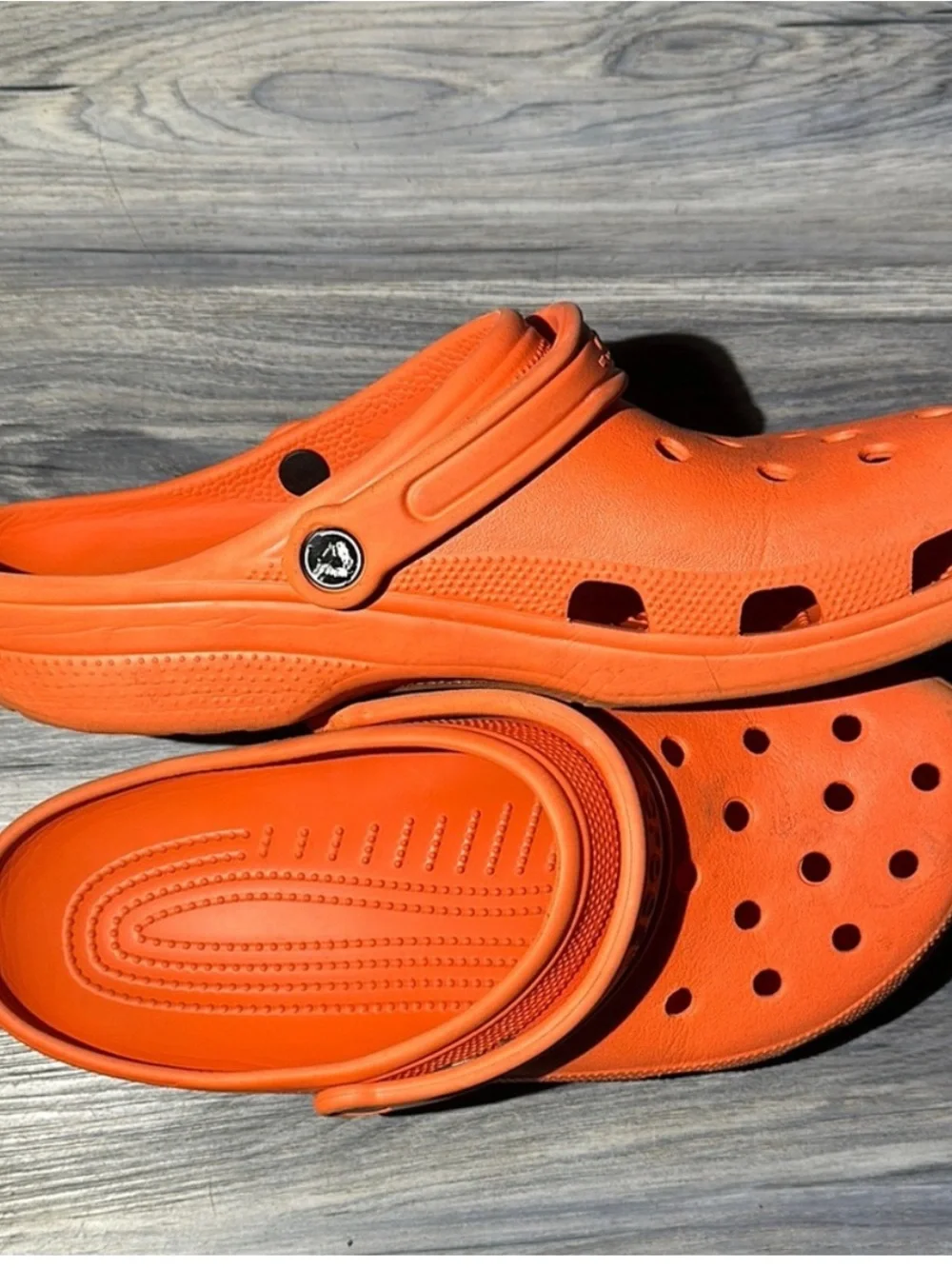 CROCS Kids Classic Clog in Bright Orange